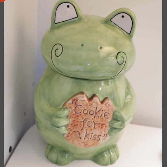 Green Frog Cookie Jar - Picture 1 of 3
